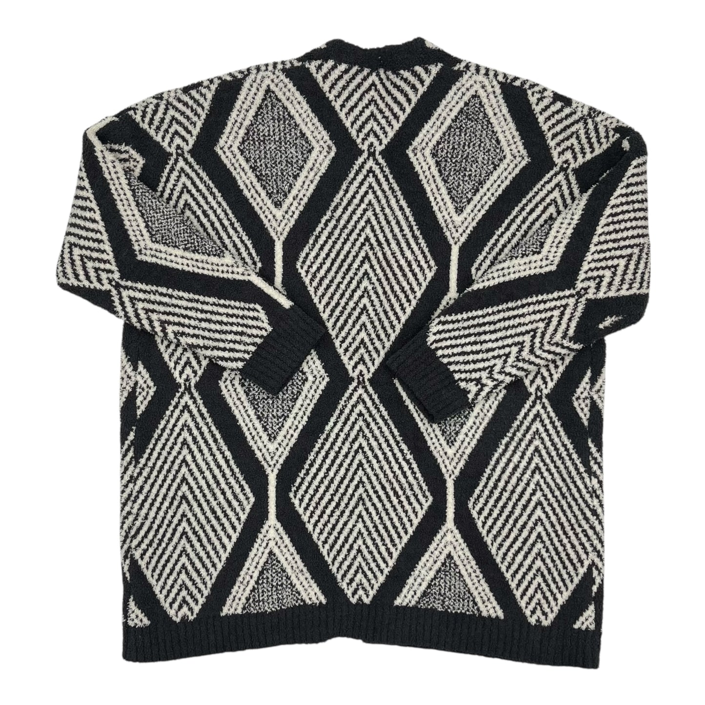 Sweater Cardigan By Blakeley In Grey & White, Size:S