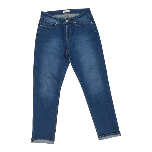 Jeans Skinny By Loft In Blue Denim, Size:8
