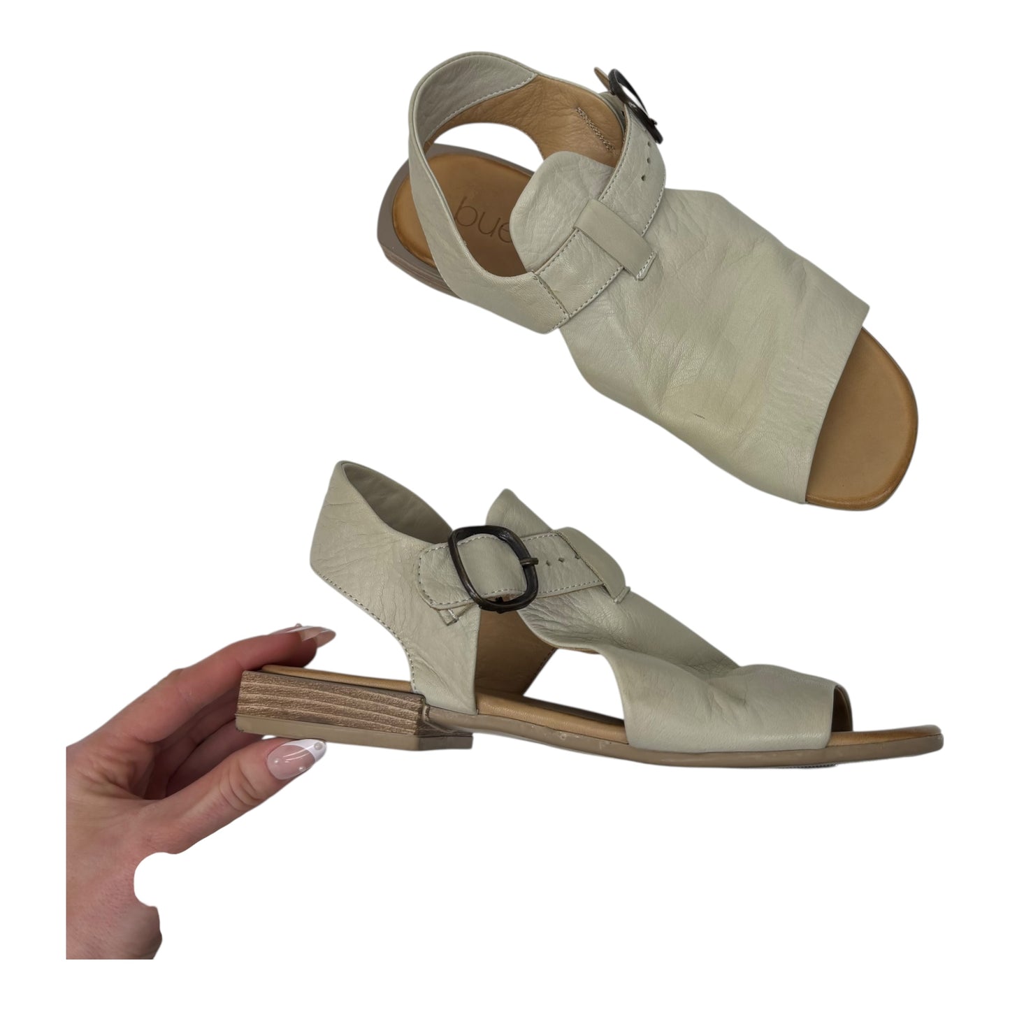 Sandals Flats By Bueno In Cream, Size:7.5