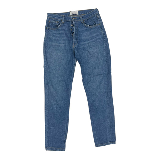 Jeans Straight By Reformation In Blue Denim, Size:8