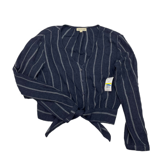 NAVY CLOTH & STONE TOP LS, Size M