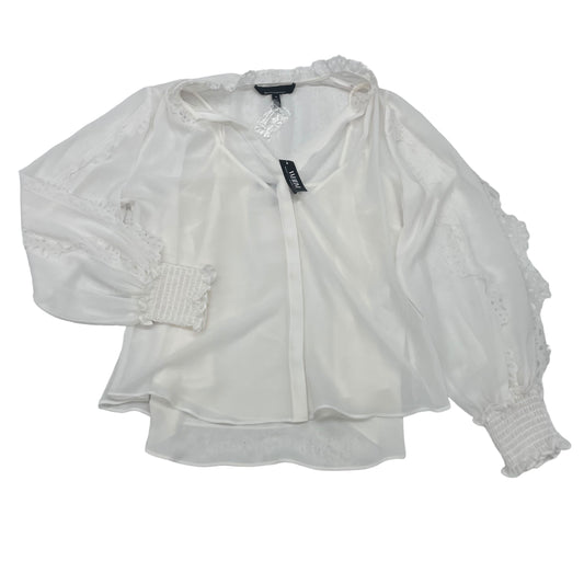 WHITE BLOUSE LS by WHITE HOUSE BLACK MARKET Size:M