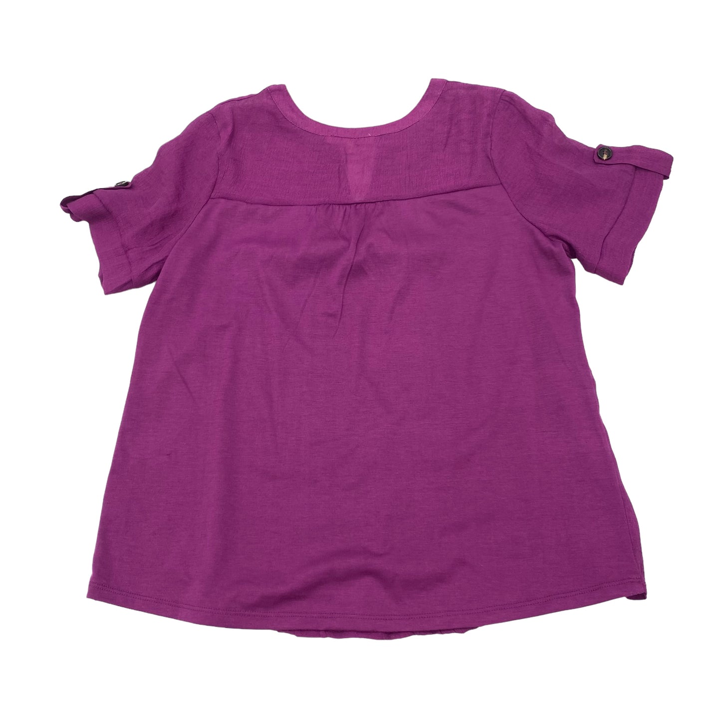 PURPLE TOP SS by CLOTHES MENTOR Size:M