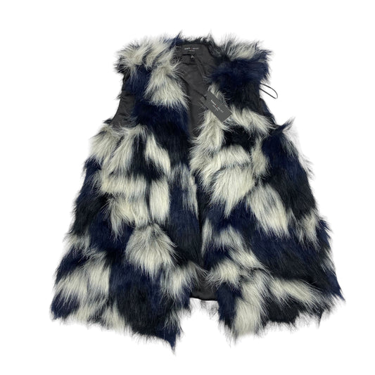 BLUE VEST FAUX FUR & SHERPA by ROMEO AND JULIET Size:L