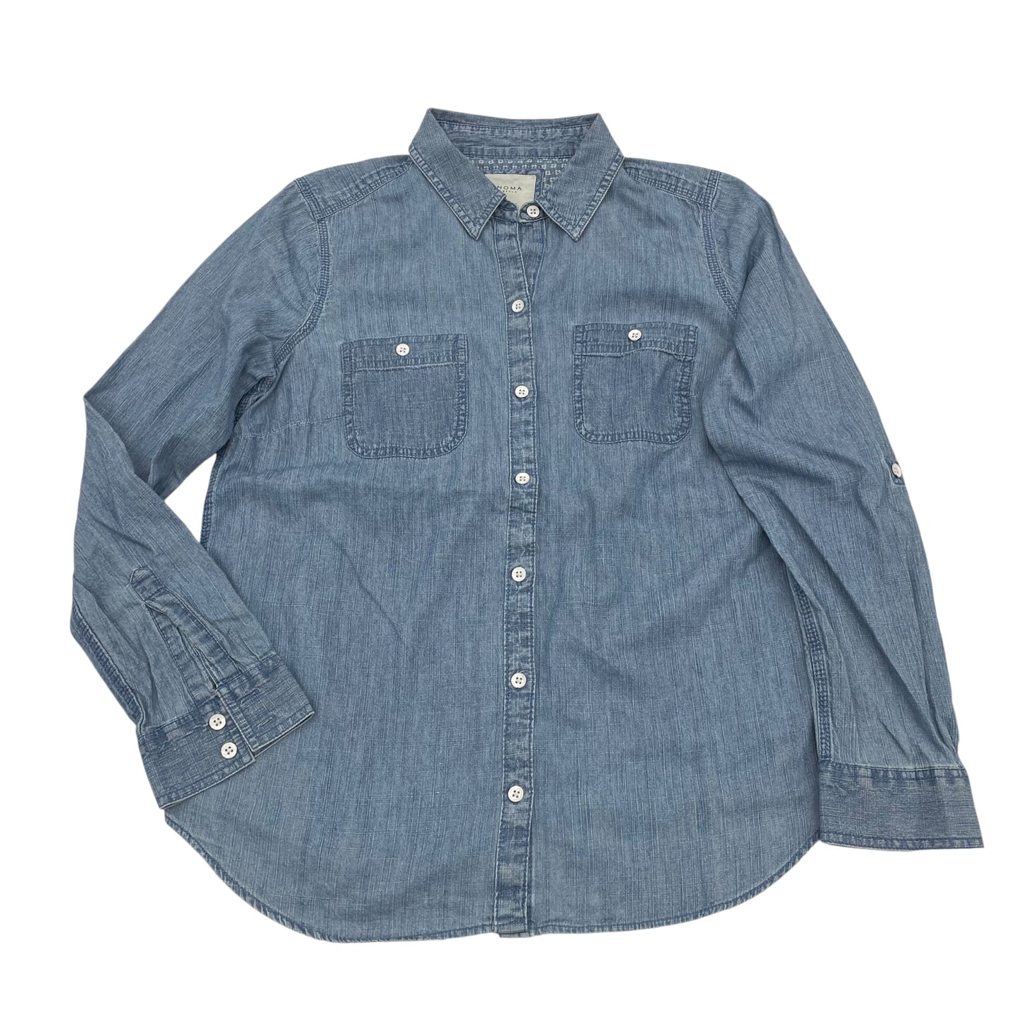 BLUE DENIM TOP LS by SONOMA Size:S