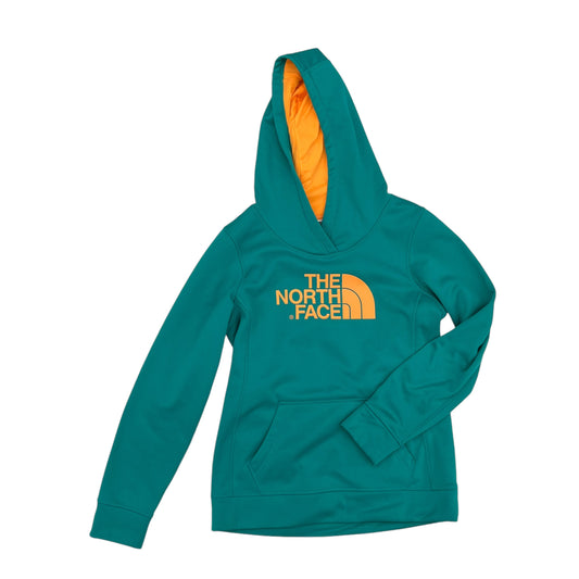 Athletic Sweatshirt Hoodie By The North Face In Green, Size:M