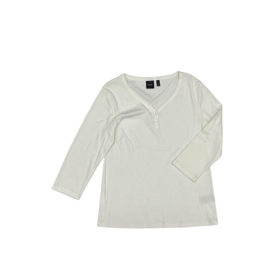 Top Ls By Rafaella In White, Size:L