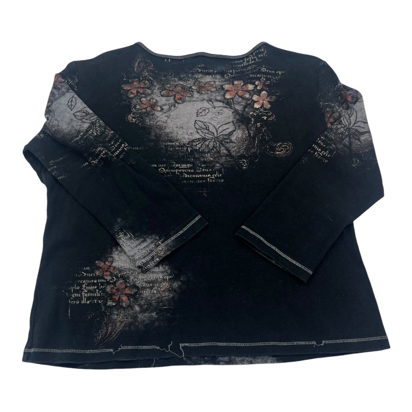 Top 3/4 Sleeve By West Bound In Black, Size:L