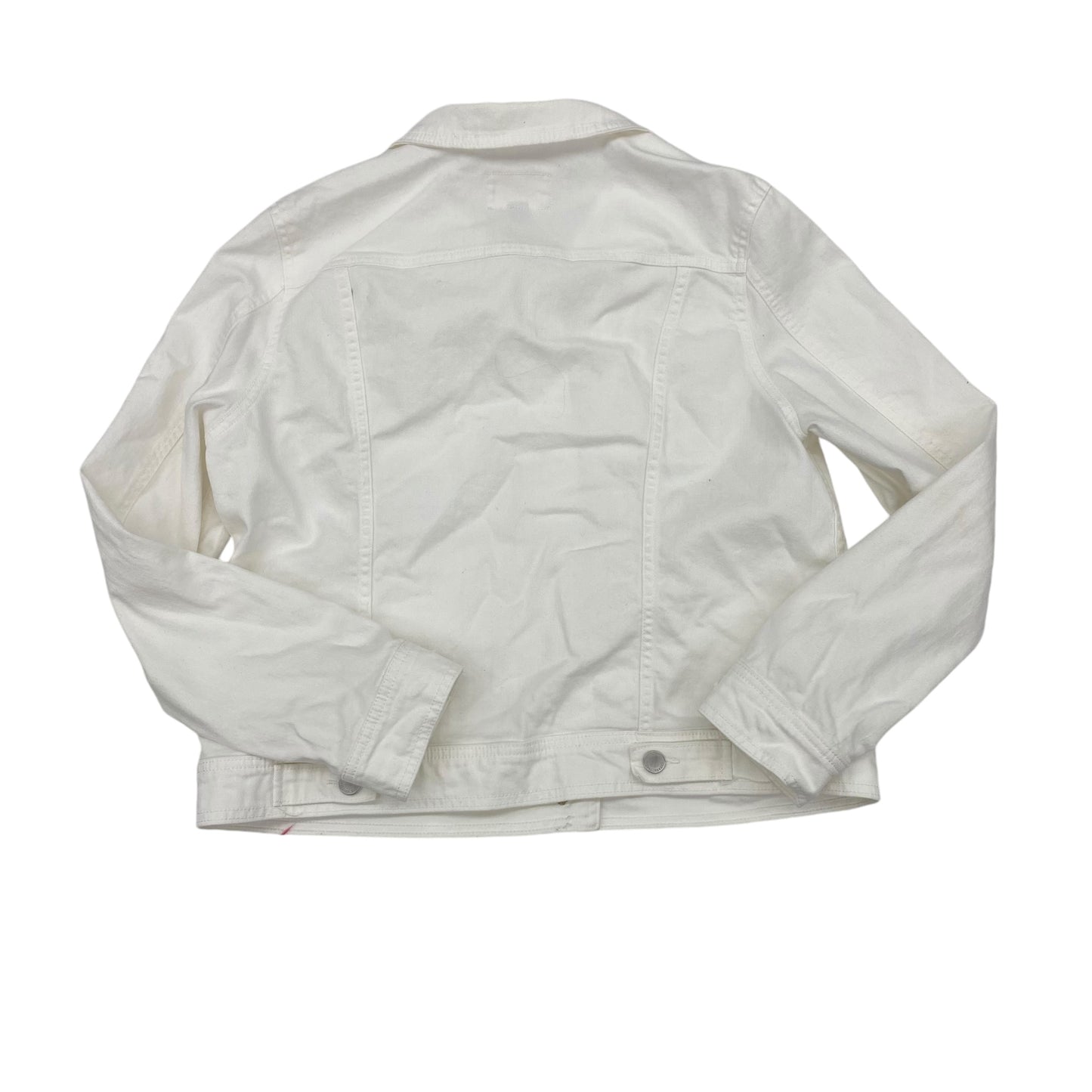 Jacket Denim By Universal Thread In White Denim, Size:Xl