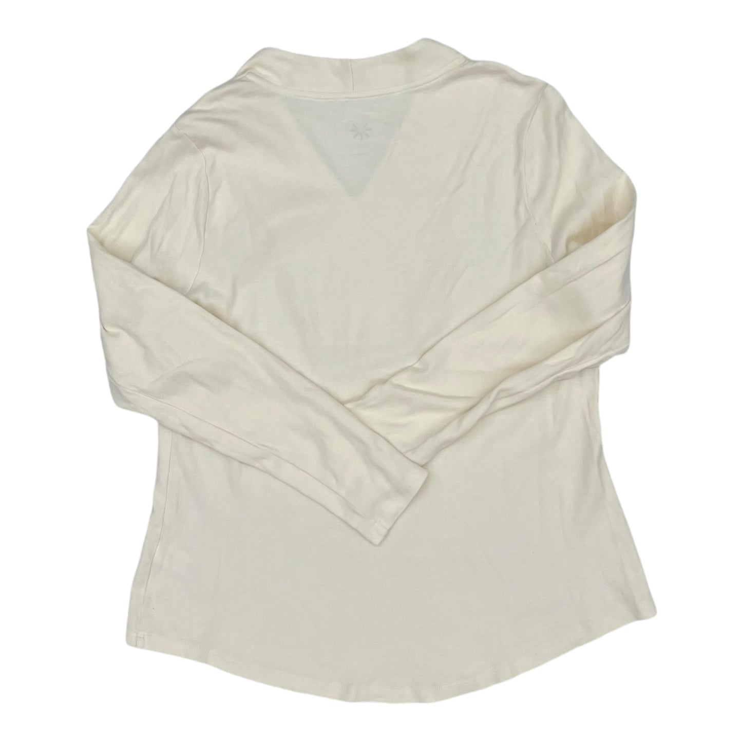 Top Ls By Isaac Mizrahi Live Qvc In Cream, Size:L