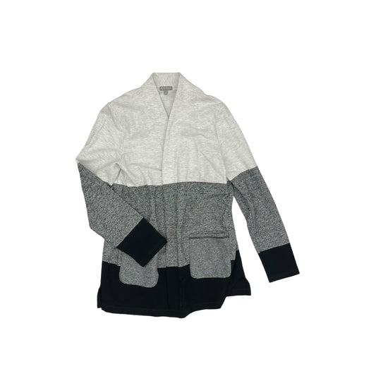 Cardigan By Talbots In Black & Grey, Size:M