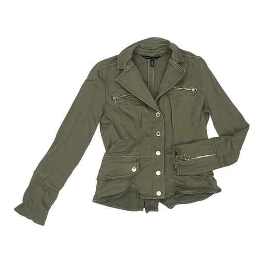 Jacket Moto By White House Black Market In Green, Size:Xs