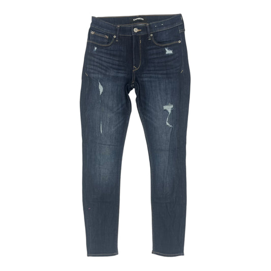 Jeans Jeggings By Express In Blue Denim, Size:6