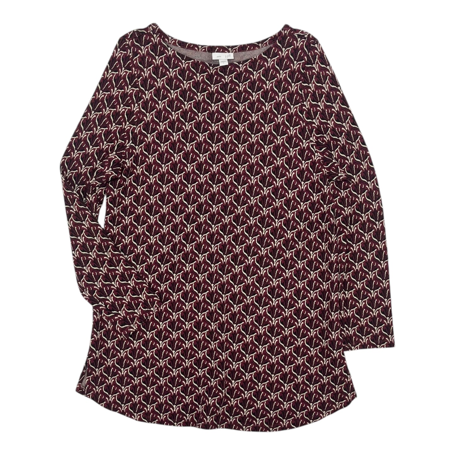 Top Ls By J. Jill In Maroon, Size:L