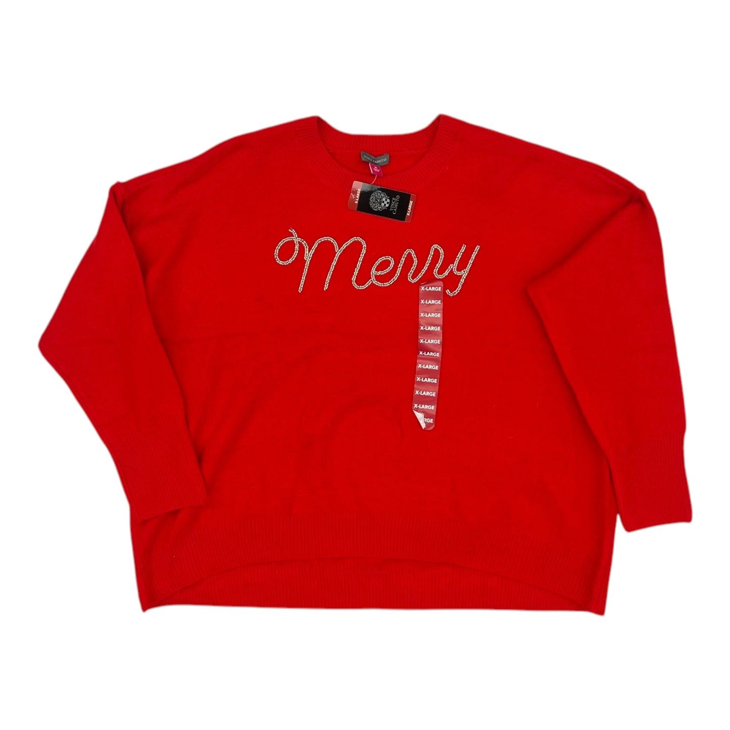 Sweater By Vince Camuto In Red, Size:Xl