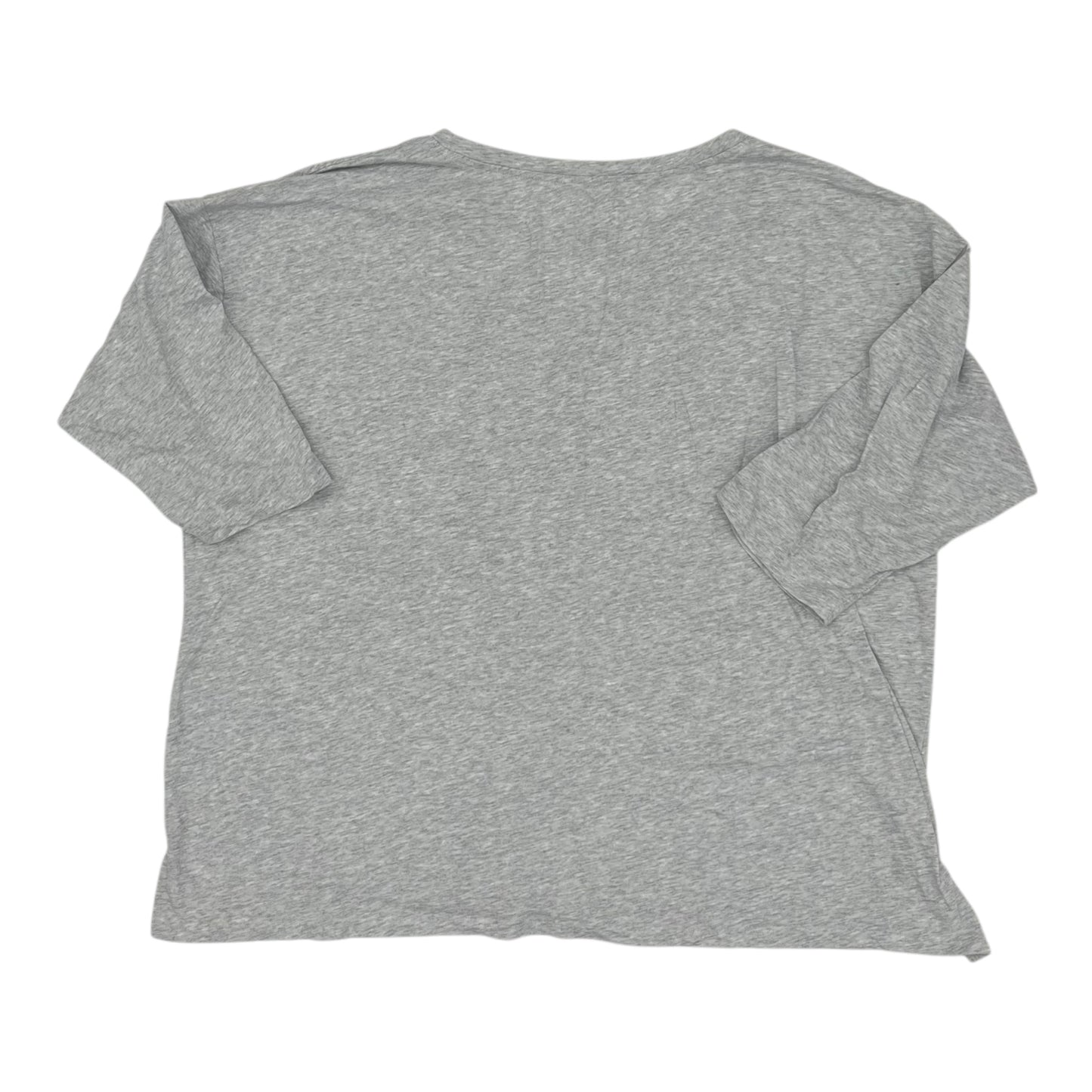 Top 3/4 Sleeve By Sonoma In Grey, Size:3X