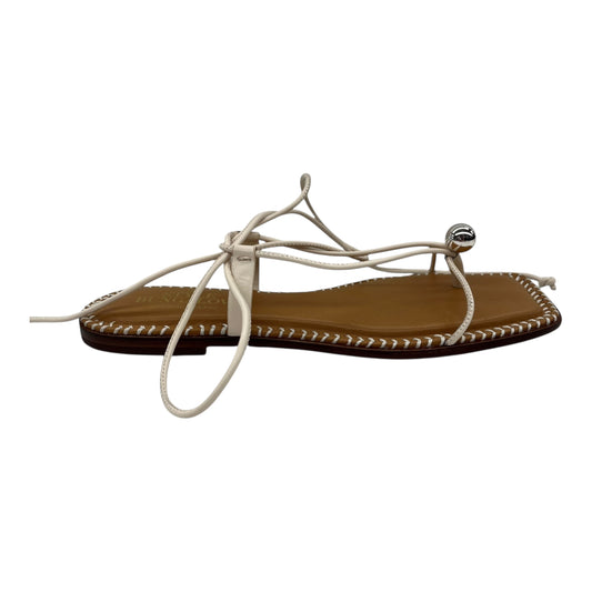 Sandals Flats By Antonio Melani In Cream, Size:7.5