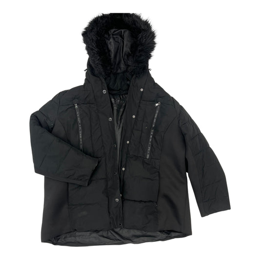 Coat Designer By Michael Kors In Black, Size:3X