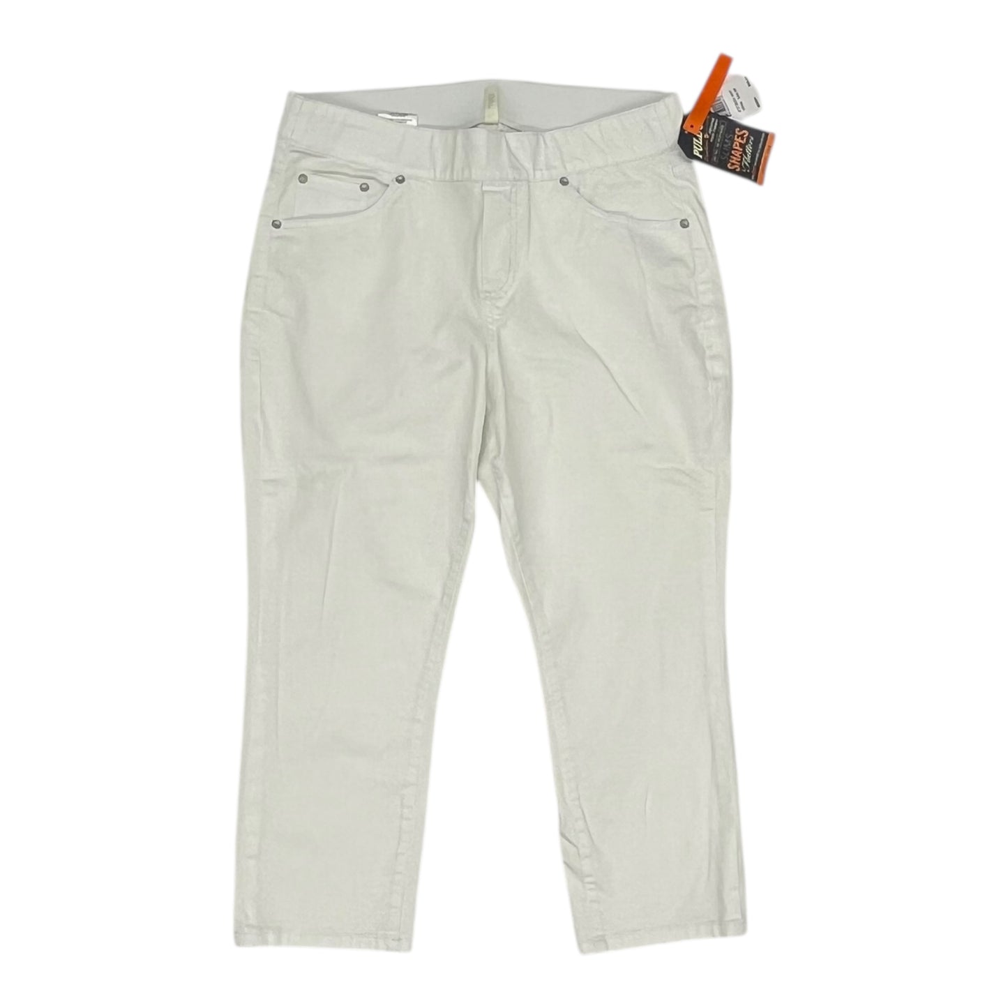 Pants Cropped By Jag In Cream, Size:8P