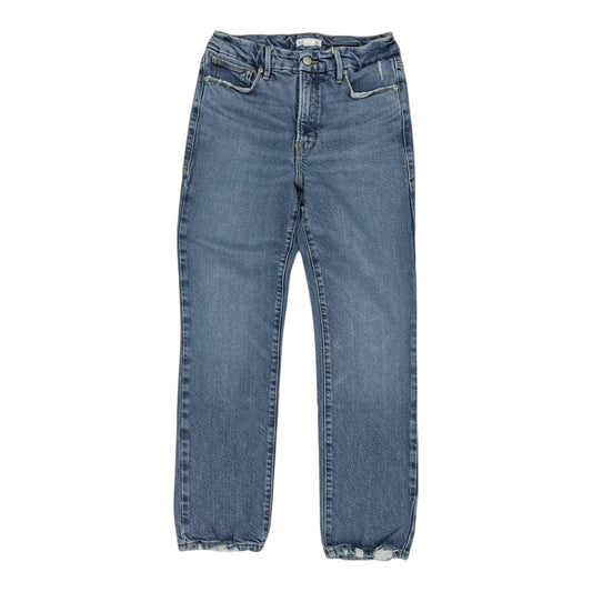 Jeans Straight By Good American In Blue Denim, Size:4