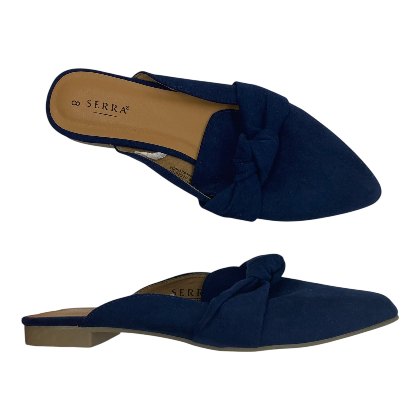 Shoes Flats By Serra In Navy, Size:8