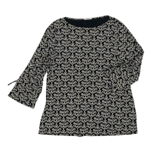 Top 3/4 Sleeve By J. Jill In Black, Size:M