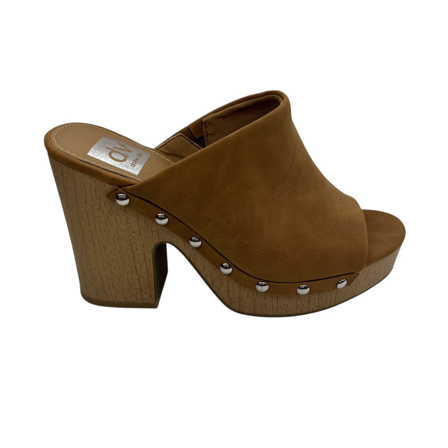Sandals Heels Block By Dolce Vita In Brown, Size:8