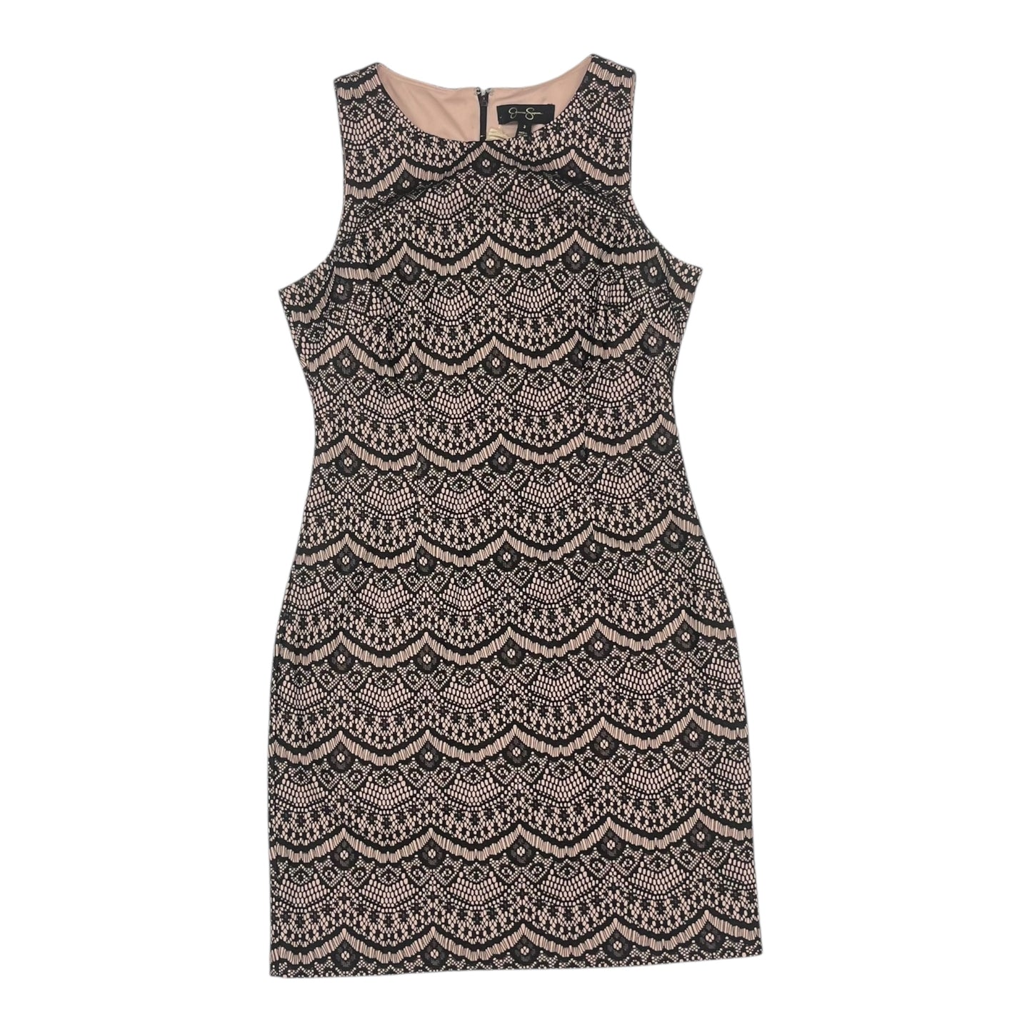 Dress Work By Jessica Simpson In Black & Pink, Size:2