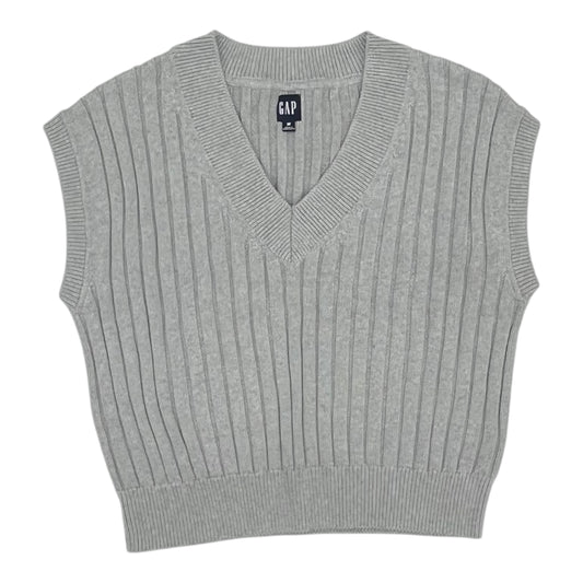 Vest Sweater By Gap In Grey, Size:M