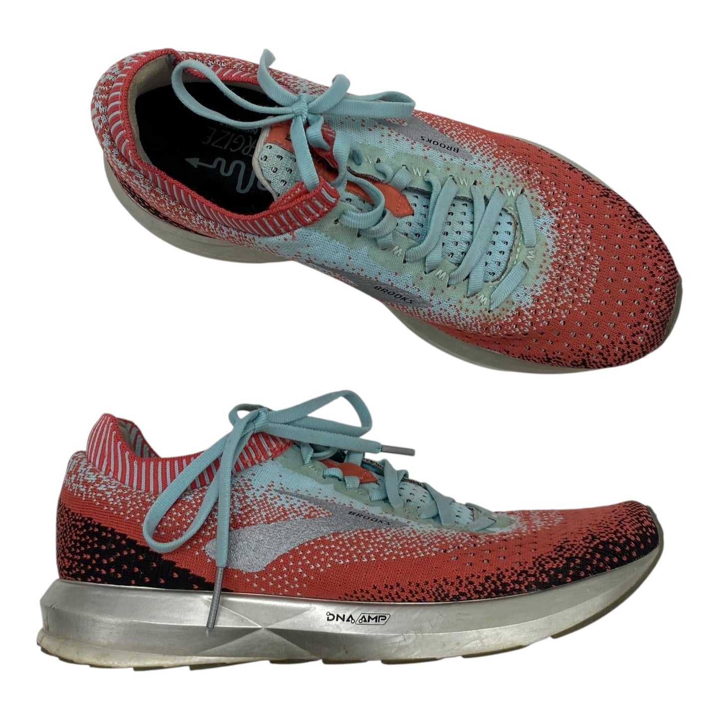 Shoes Athletic By Brooks In Blue & Orange, Size:8