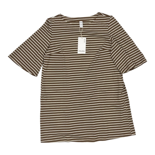 Dress Casual Short By Cmf In Brown & Cream, Size:Xl