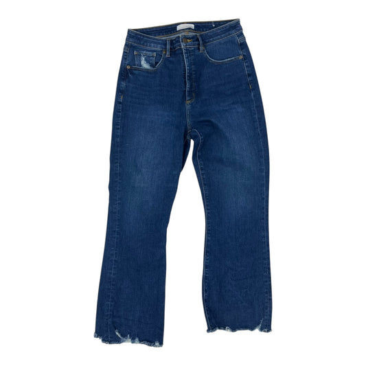 Jeans Cropped By Loft In Blue Denim, Size:12