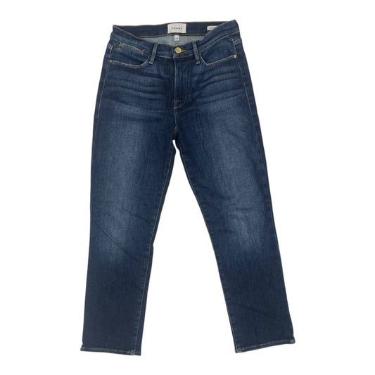 Jeans Skinny By Frame In Blue Denim, Size:6