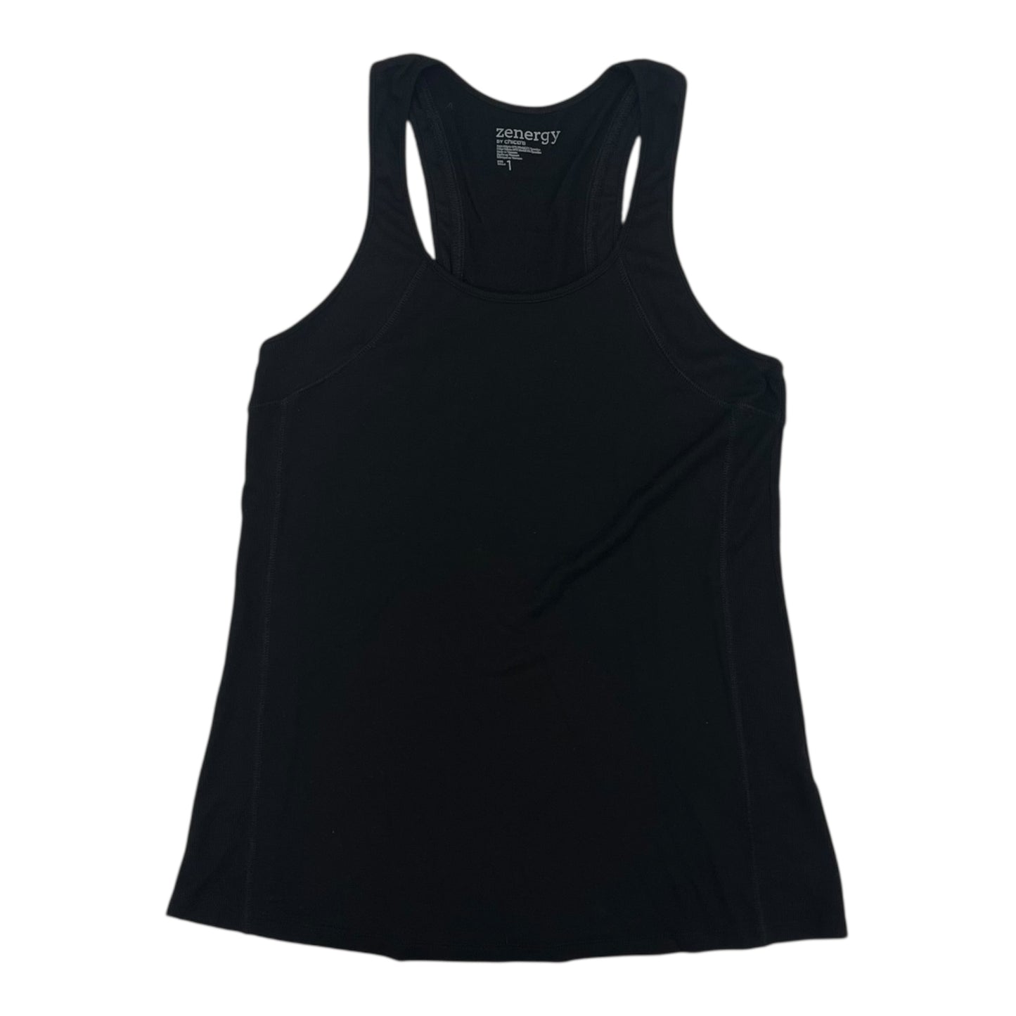 Top Sleeveless By Chicos In Black, Size:M