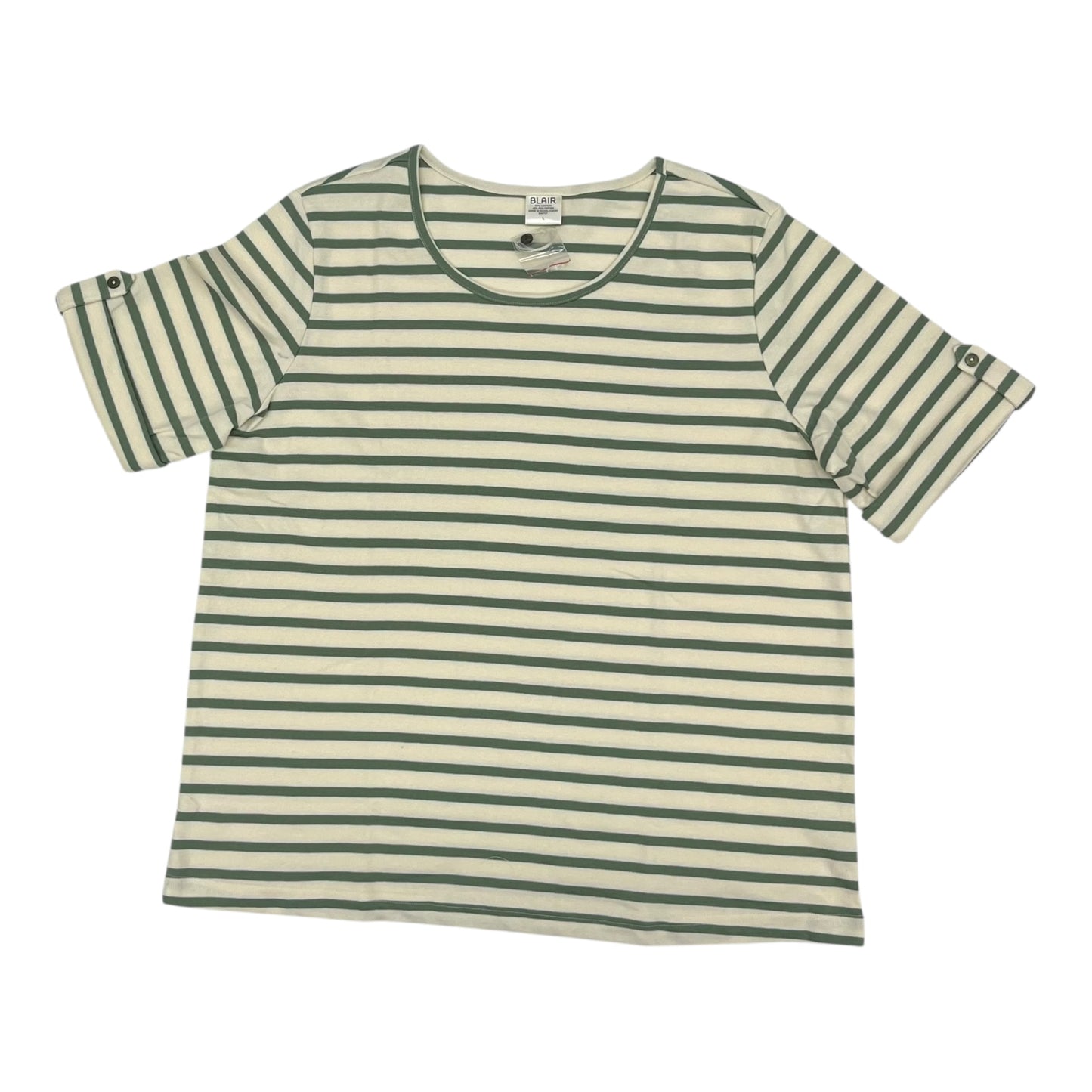 Top Ss By Blair In Cream & Green, Size:L