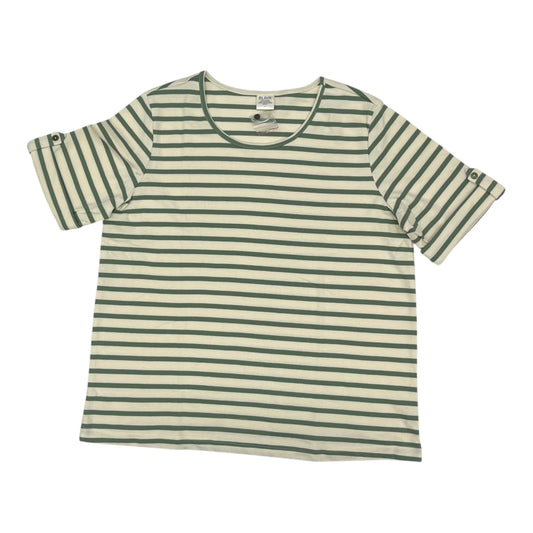 Top Ss By Blair In Cream & Green, Size:L