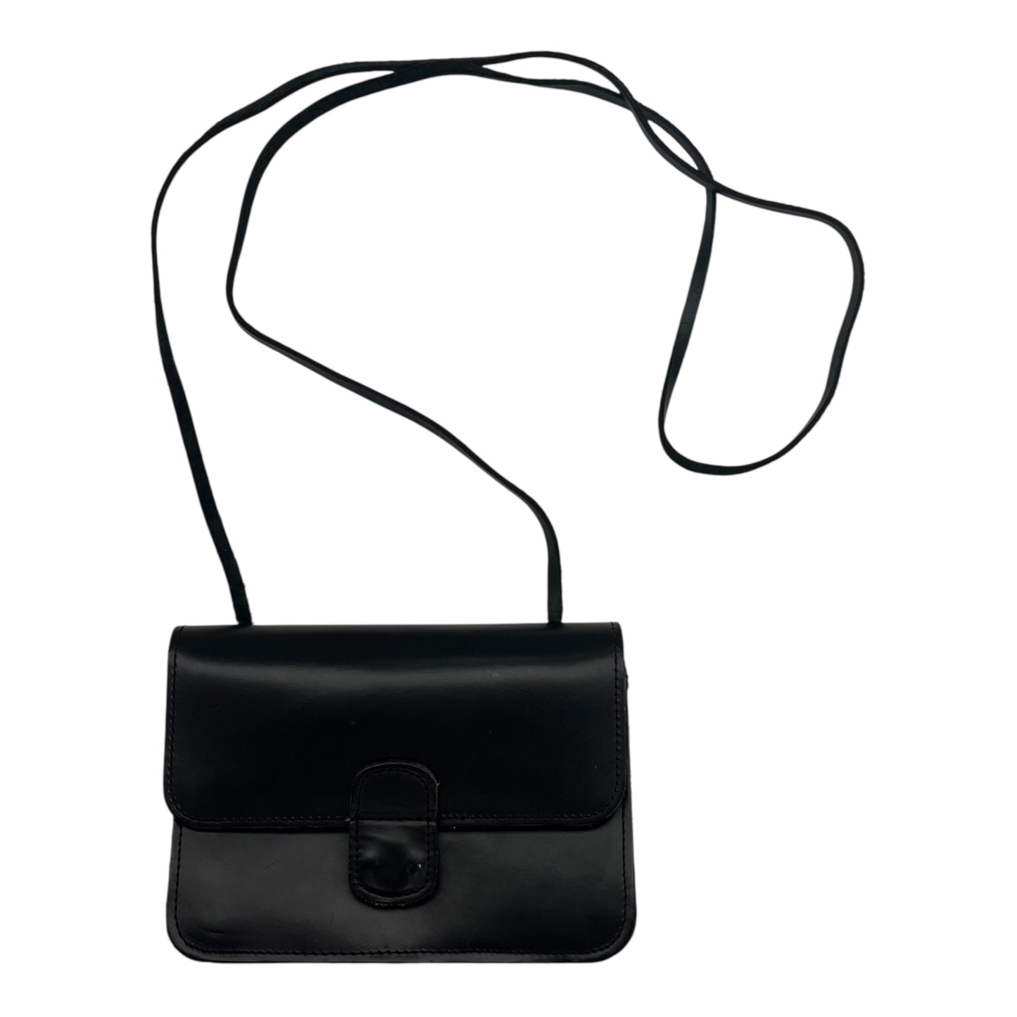 Crossbody Leather By Clothes Mentor In Black, Size:Small