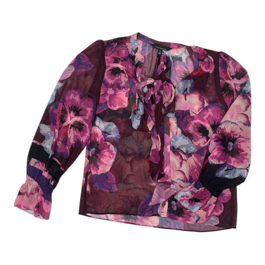 Blouse Ls By White House Black Market In Pink, Size:M