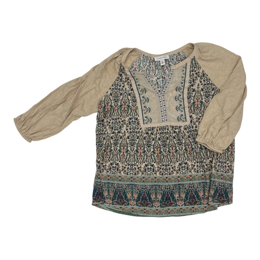 Top 3/4 Sleeve By Vintage America In Multi, Size:Xl