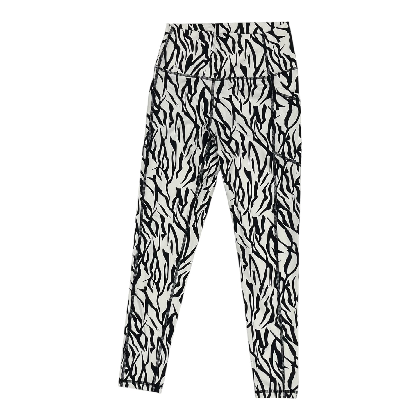 Athletic Leggings By Zyia In Black & White, Size:S