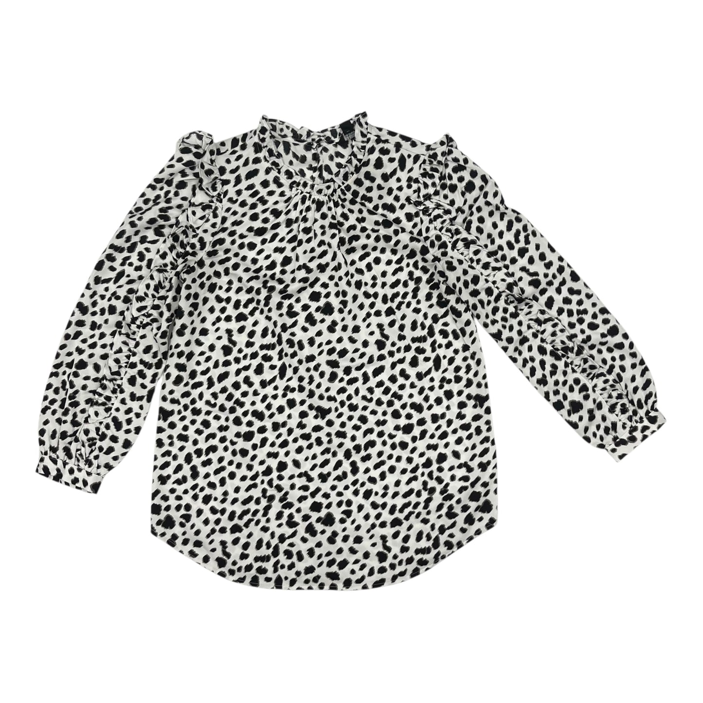 BLOUSE LS by J. CREW In ANIMAL PRINT, Size: XS