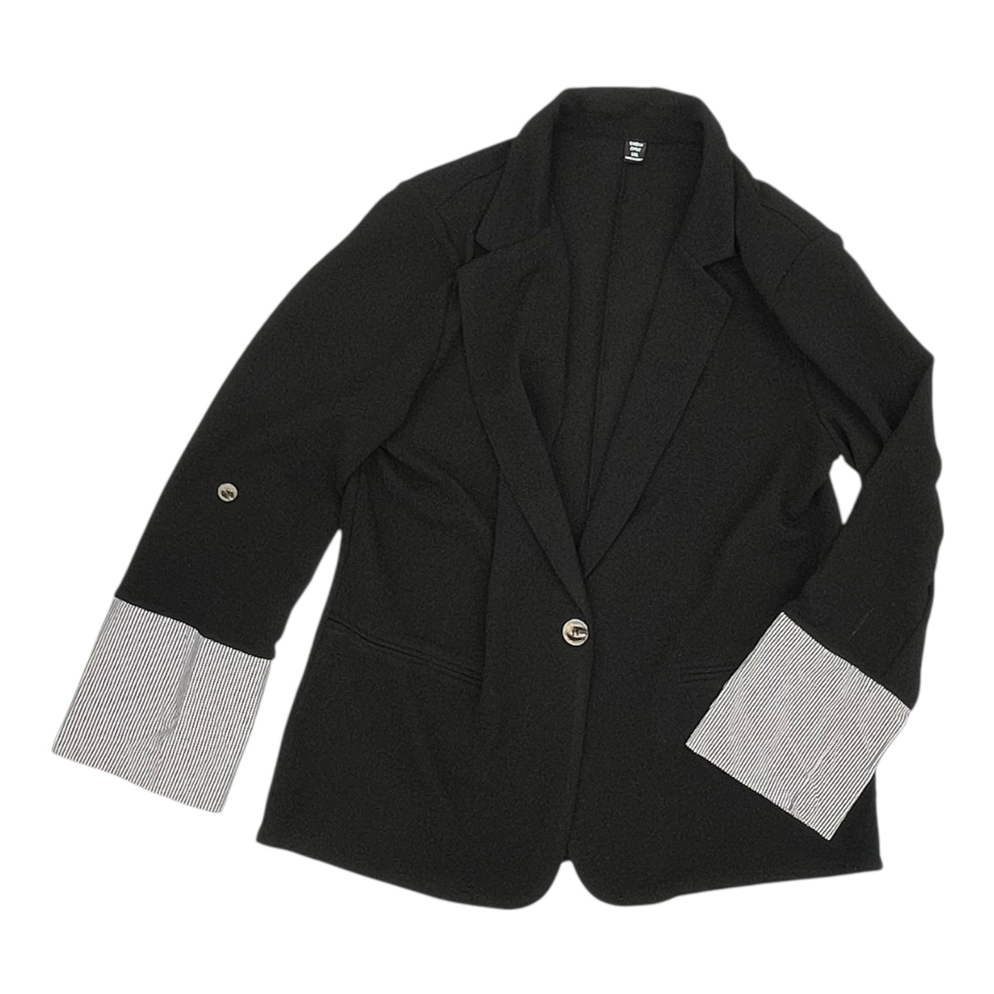 Blazer By Shein In Black, Size:1X