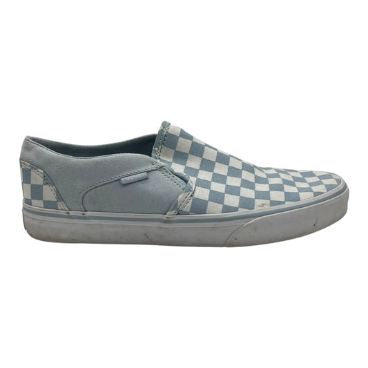 SHOES FLATS by VANS In BLUE & WHITE, Size: 10