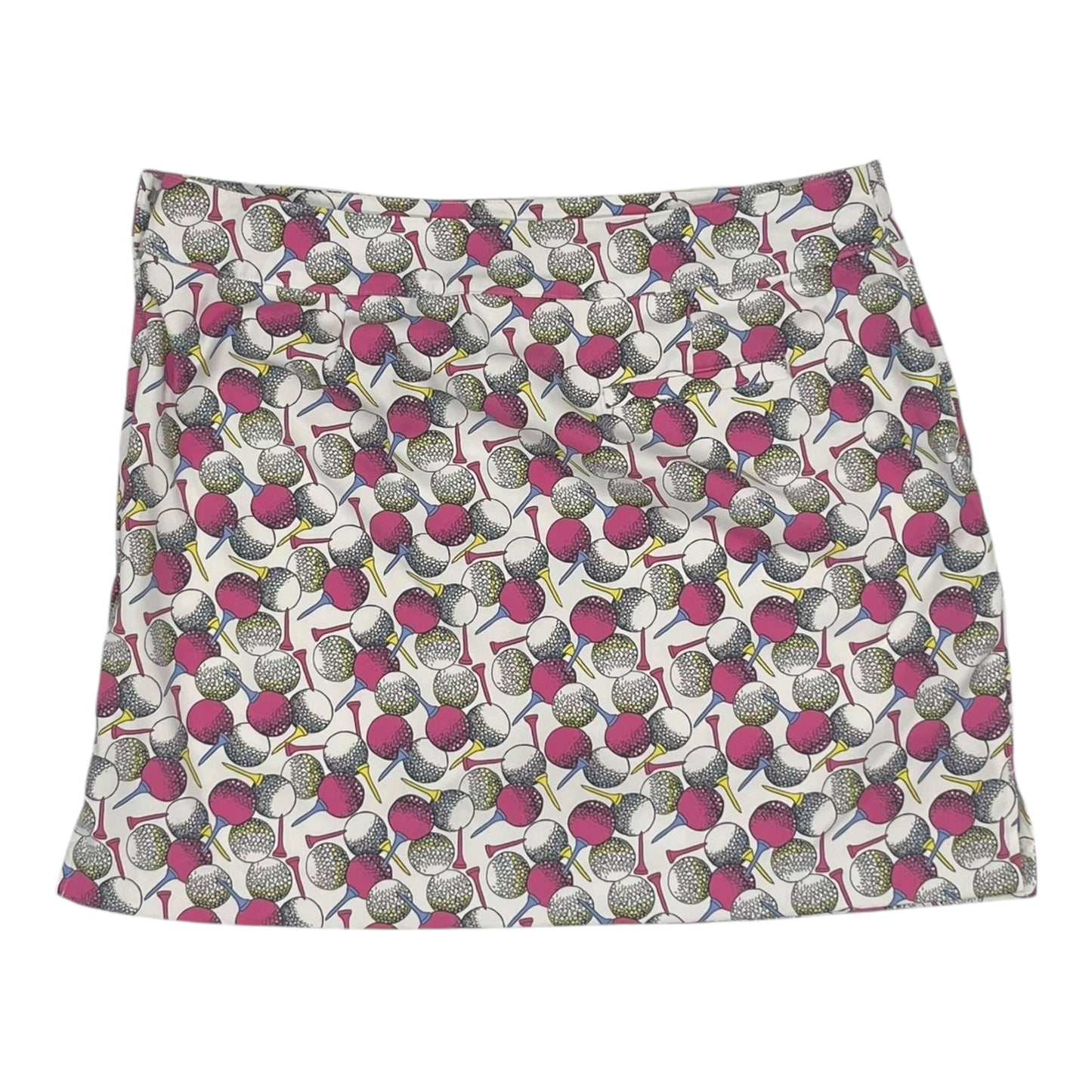 Athletic Skort By Izod In Pink & White, Size:12