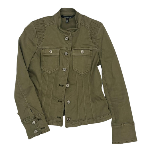 Jacket Denim By White House Black Market In Green Denim, Size:Xs