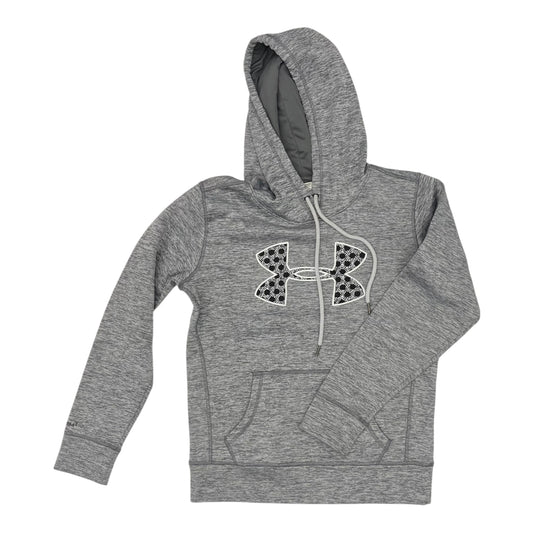 Athletic Sweatshirt Hoodie By Under Armour In Grey, Size:Xs