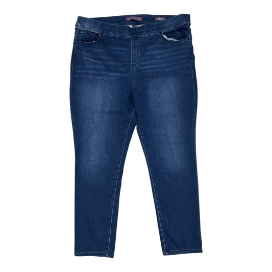 Jeans Jeggings By Gloria Vanderbilt In Blue Denim, Size:3X