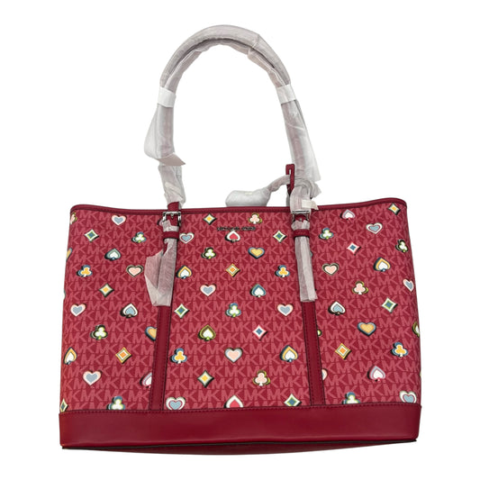 Handbag Designer By Michael Kors In Red, Size:Large