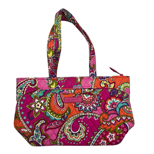 Handbag By Vera Bradley In Orange & Pink, Size:Medium