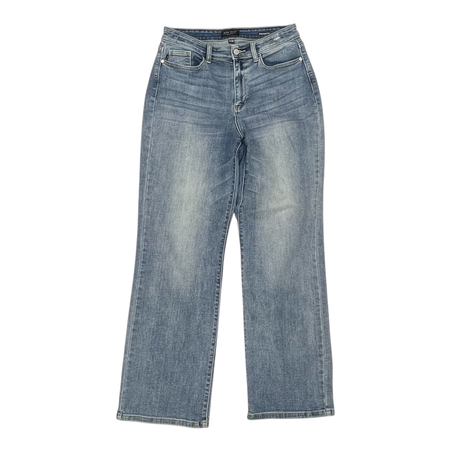 Jeans Flared By Judy Blue In Blue Denim, Size:10
